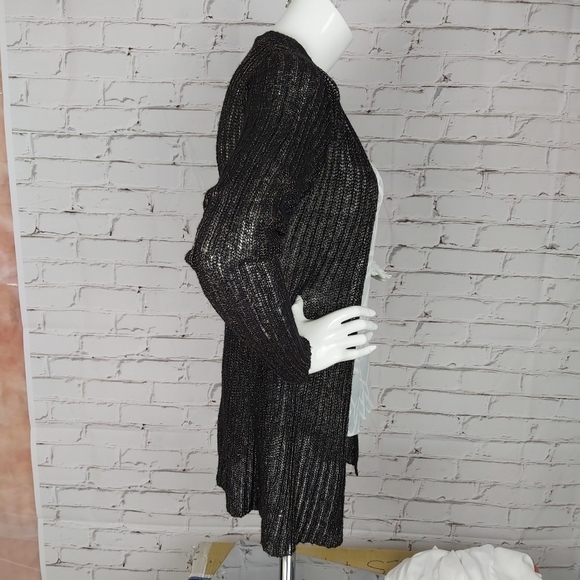 Metallic wool-blend black cardigan Gap Medium - Picture 3 of 7